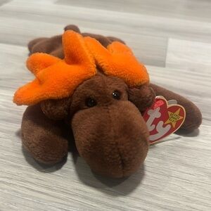 TY BEANIE Original Vintage Rare 1993 “Chocolate” The Moose NWT